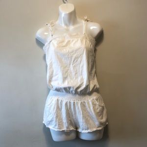 Victoria Secret White Tie Straps Romper